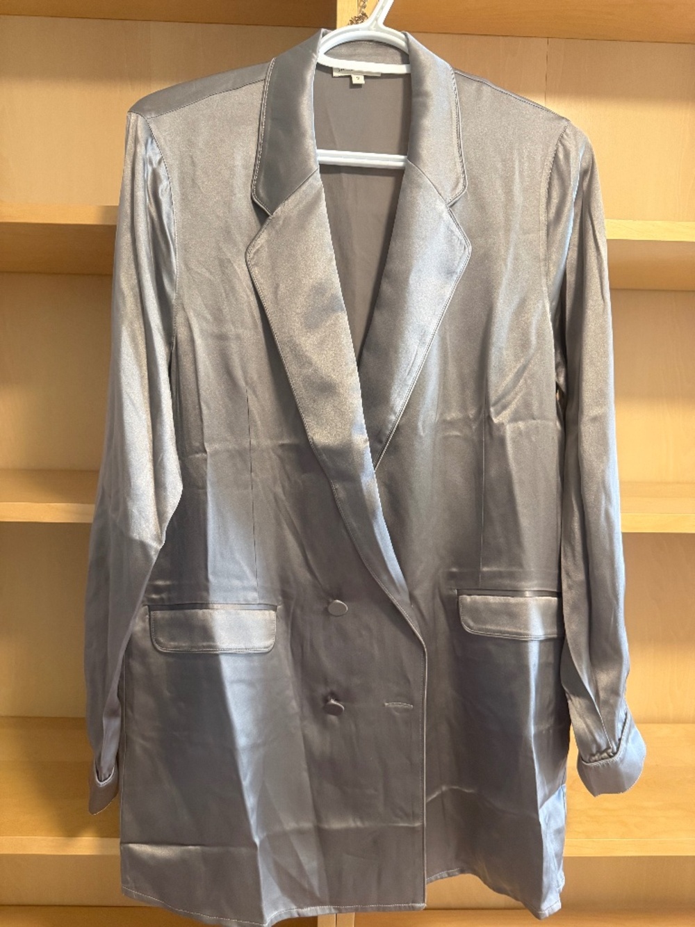 Silk laundry double breasted jacket